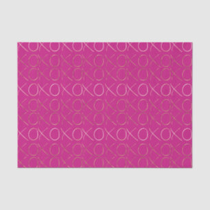Gold Pink Glam XOXO Seidenpapier