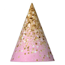 Gold Pink Glitzer #1 Partyhütchen