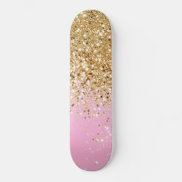 Gold Pink Glitzer #1 Skateboard