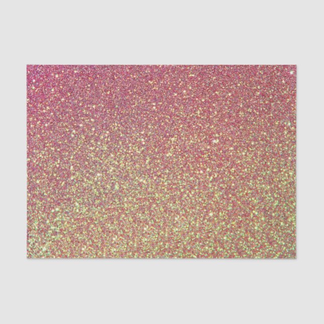 Gold Pink Glitzer Textur Seidenpapier (Vorderseite)