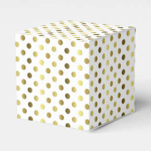 Gold Polka Dot Gastgeschenk Hochzeit Geschenkboxen Geschenkschachtel