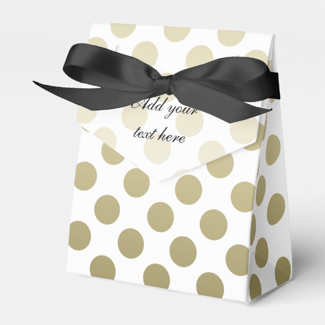 Gold Polka Dot Geschenkschachtel (Vorderseite)