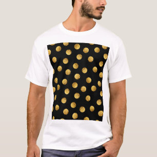 Gold Polka Dot: Nahtlos funkeln. T-Shirt