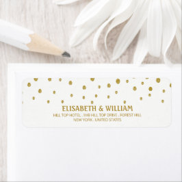 Gold Polka Dot - White & Gold - Hochzeit