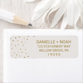 Gold Polka Dots Blume Hochzeit
