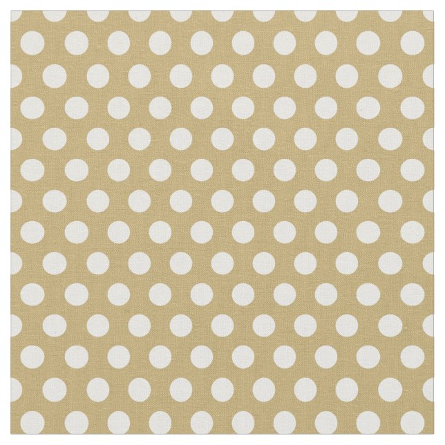 Gold Polka Dots Stoff (Nahaufnahme)