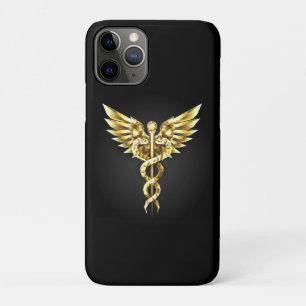 Gold Polygonal Symbol Caduceus Case-Mate iPhone Hülle