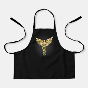 Gold Polygonal Symbol Caduceus Schürze