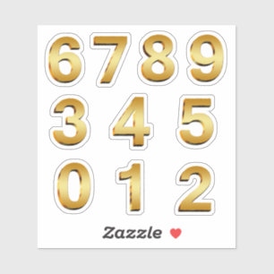 Gold-Postfach-Adressenaufkleber Aufkleber