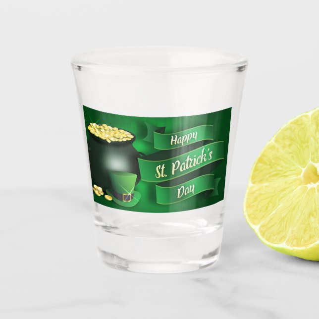 Gold-Pot Schnapsglas (Vorderseite)