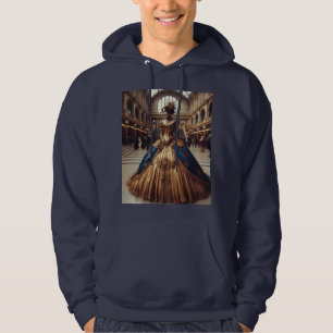 Gold Princess Steampunk Viktorianisch Industrial Hoodie