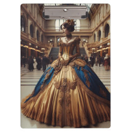 Gold Princess Steampunk Viktorianisch Industrial Klemmbrett