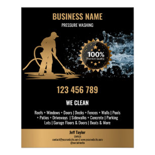 Gold Professional Druckreiniger Hochdruckreiniger Poster
