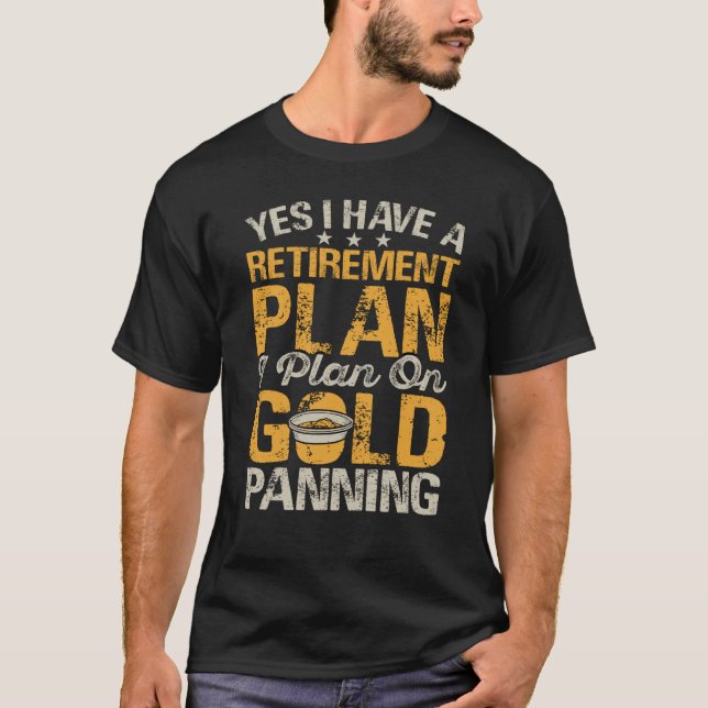 Gold Prospector Gold Miner Digger Treasure Hunting T-Shirt (Vorderseite)