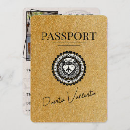 Gold Puerta Vallarta Pass Save the Date