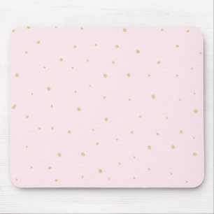 Gold punktiert Mousepad Rosa