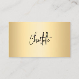 Gold-QR-Signaturskript Visitenkarte