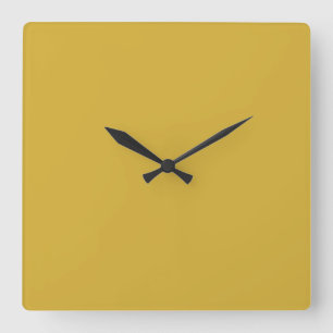 Gold Quadratische Wanduhr