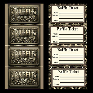 Gold Raffle Ticket