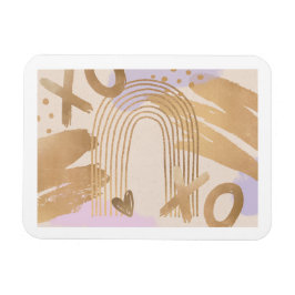 Gold Rainbow XOXO Magnet