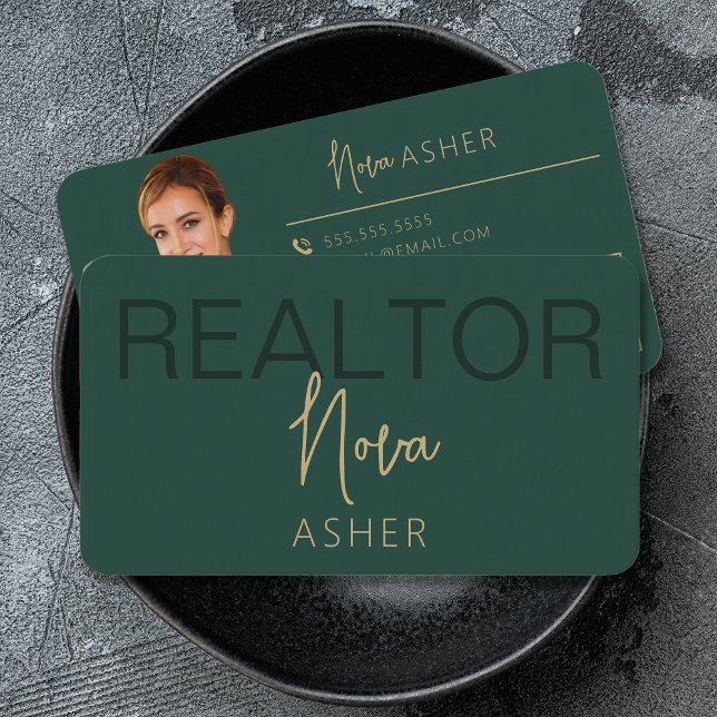 Gold Real Anwesen Agent Visitenkarten mit QR-Code Visitenkarte (Von Creator hochgeladen)