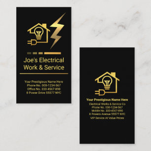 Gold Rebar Piling Baugrundstück Visitenkarte