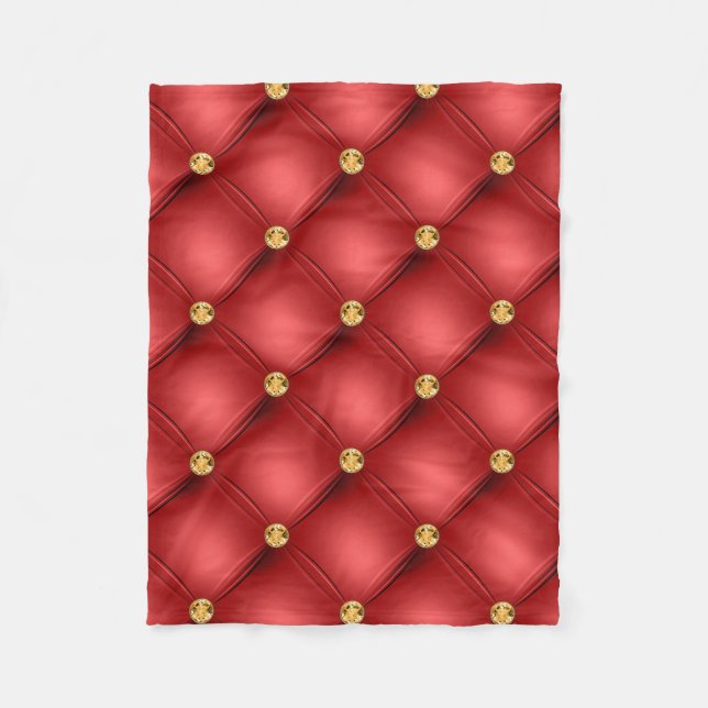 Gold Red Baby Fleece Blanket (Vorderseite)