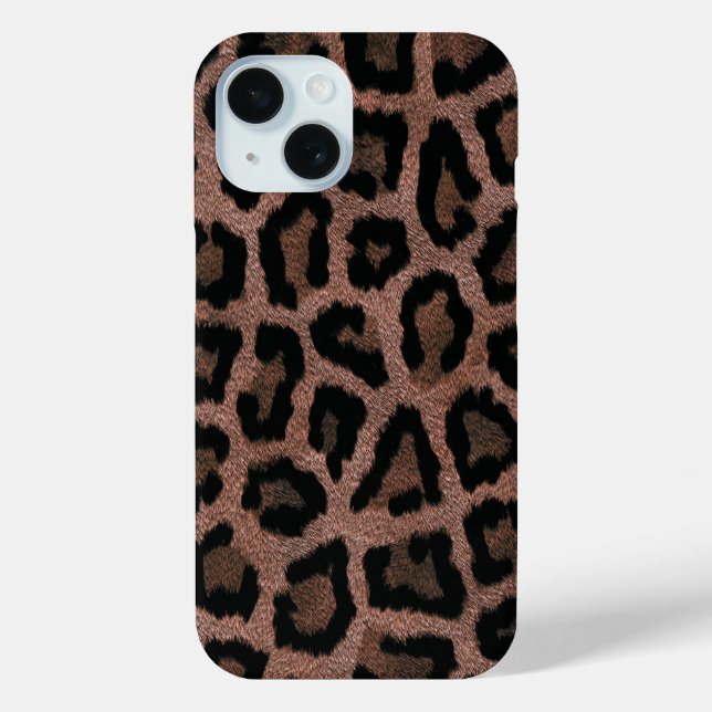Gold Red Brown Black Leopard Animal Print Case-Mate iPhone Hülle (Rückseite)