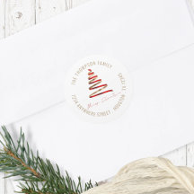 Gold Red Christmas Tree Rückgabeadresse