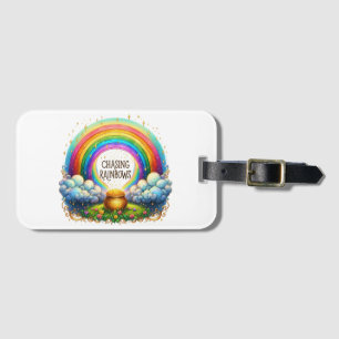 Gold - Regenbogen Gepäckanhänger