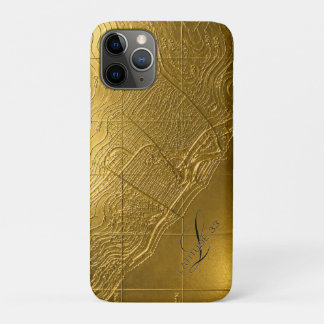 Gold Relief Karte Newport Beach Case-Mate iPhone Hülle