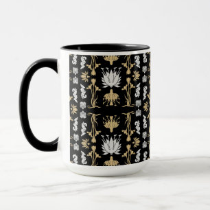 Gold Retro Art Nouveau Print Tasse