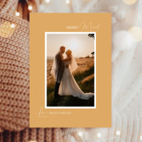 Gold Retro Boho Minimalistisch Merry Verheiratet P