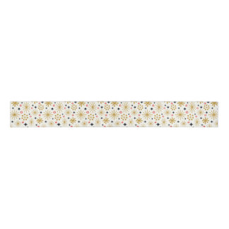 Gold Retro Stars und Red Berries Ripsband