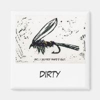 "Gold Ribbed Hare's Ear" Dish Washer Status Magnet
