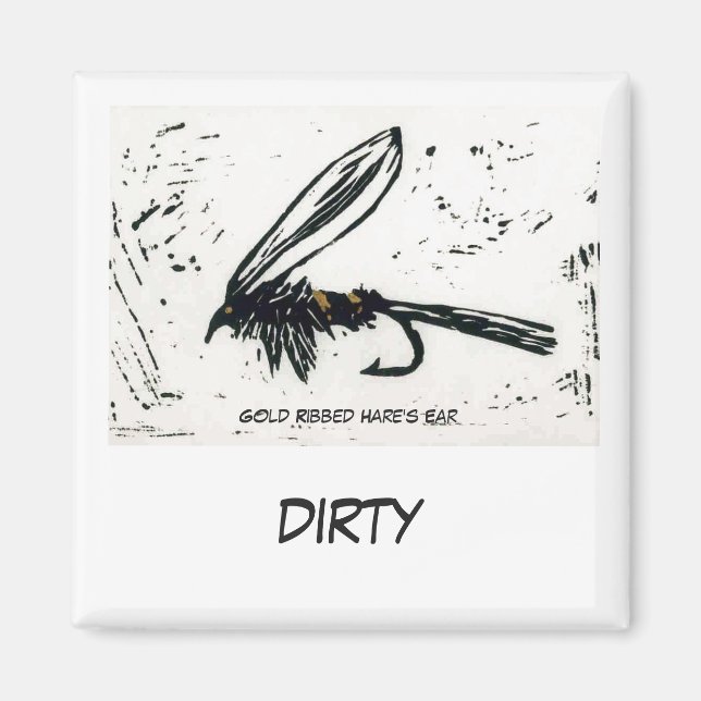 "Gold Ribbed Hare's Ear" Dish Washer Status Magnet (Vorne)