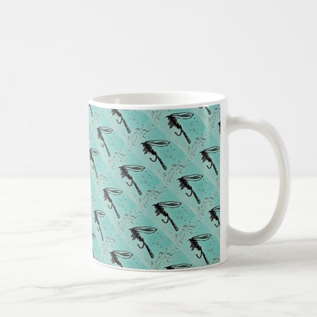 "Gold Ribbed Hare's Ohr b" gefleckte Nassforelle T Kaffeetasse (Rechts)