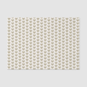 Gold Ribbon Bow Vintag Seidenpapier