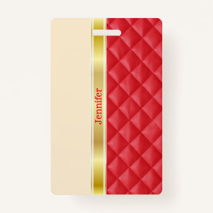 Gold Ribbon Gepäckmarke / Abzeichen Ausweis