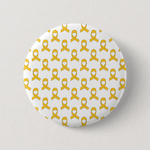 Gold Ribbon-Muster Button