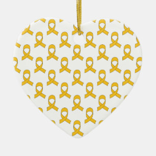 Gold Ribbon-Muster Keramikornament