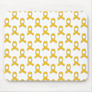 Gold Ribbon-Muster Mousepad