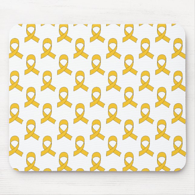 Gold Ribbon-Muster Mousepad (Vorne)