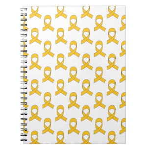 Gold Ribbon-Muster Notizblock