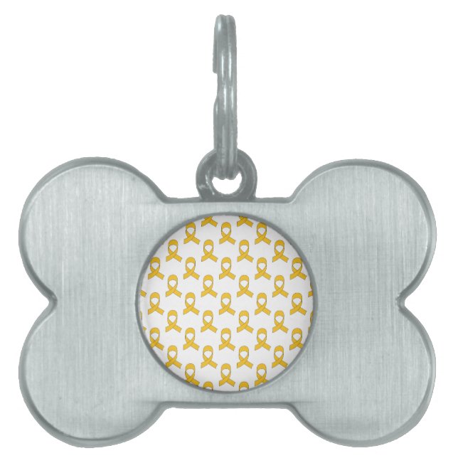 Gold Ribbon-Muster Tiermarke (Vorderseite)
