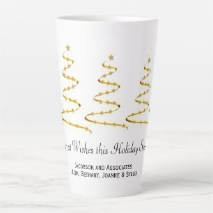 Gold Ribbon Weihnachtsbaumen Business Swag Milchtasse
