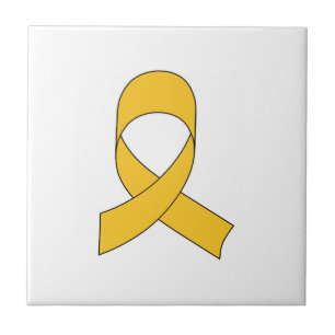Gold Ribbon Zeichnend Fliese