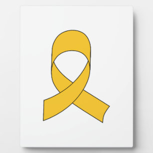 Gold Ribbon Zeichnend Fotoplatte