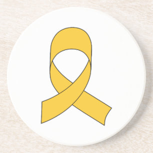 Gold Ribbon Zeichnend Getränkeuntersetzer