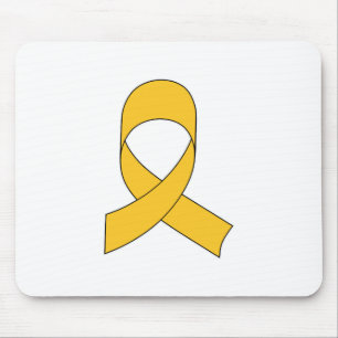 Gold Ribbon Zeichnend Mousepad